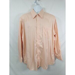 Nordstrom Men's Peach Dress Shirt Size 34